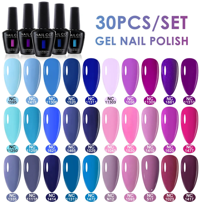 20/30pcs Gel Nail Polish Set Spring Summer Color