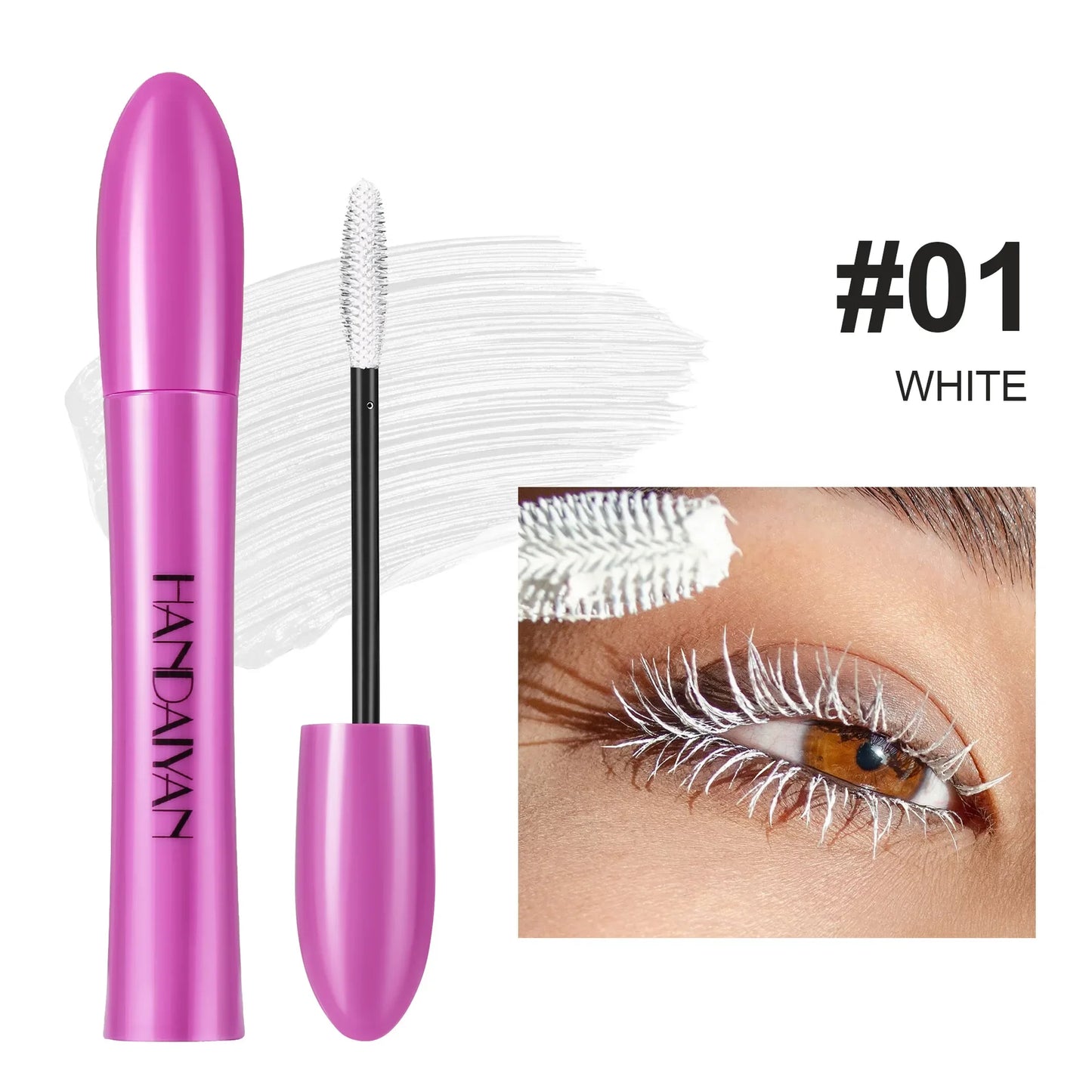 10 Colors Waterproof Volumizing Mascara Smudge-Proof