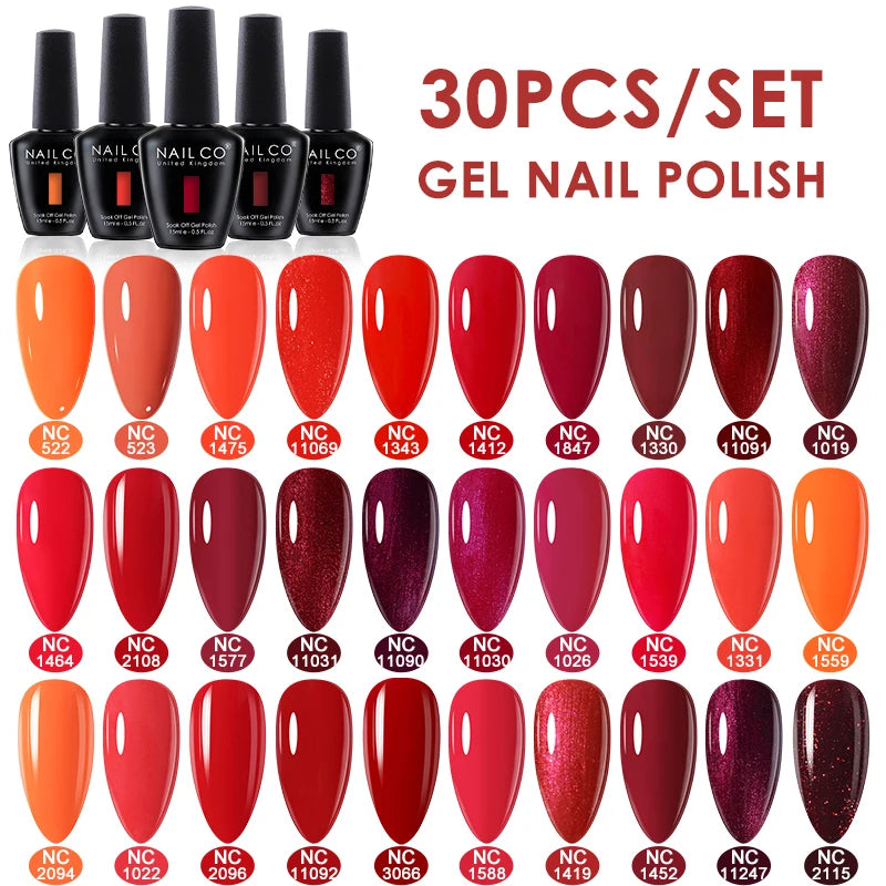 20/30pcs Gel Nail Polish Set Spring Summer Color