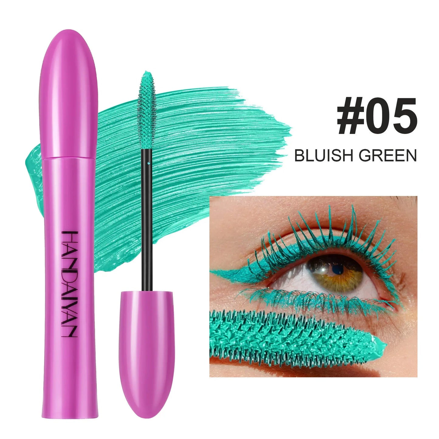 10 Colors Waterproof Volumizing Mascara Smudge-Proof