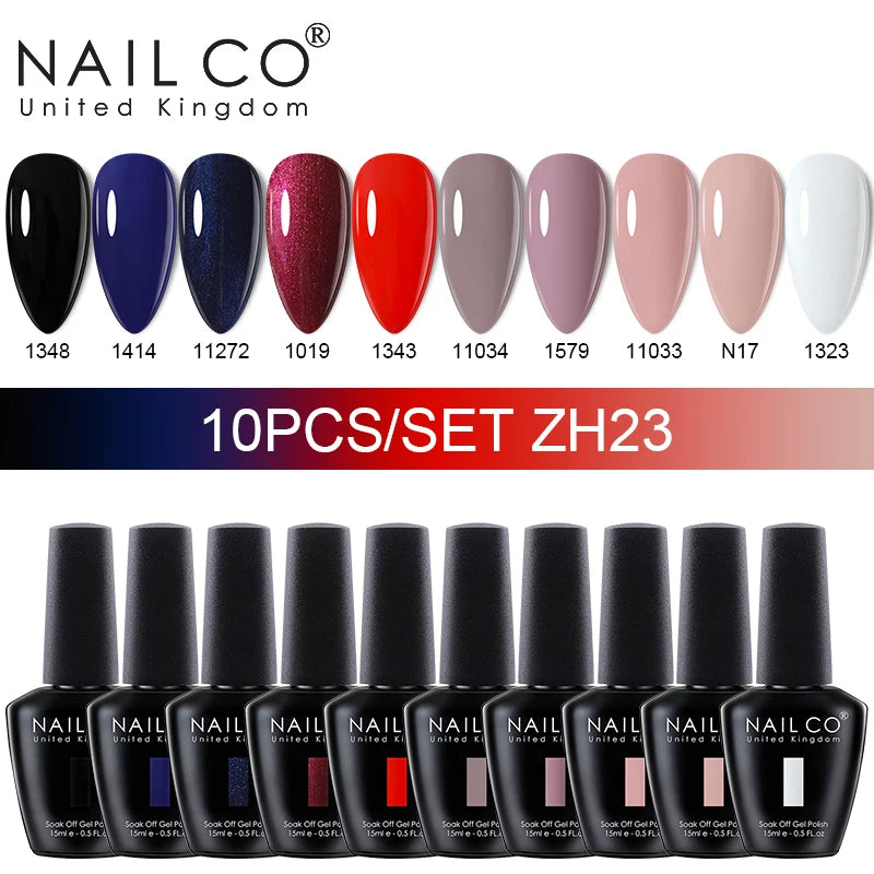 10pcs/Set Nude Colors Gel Nail Polish