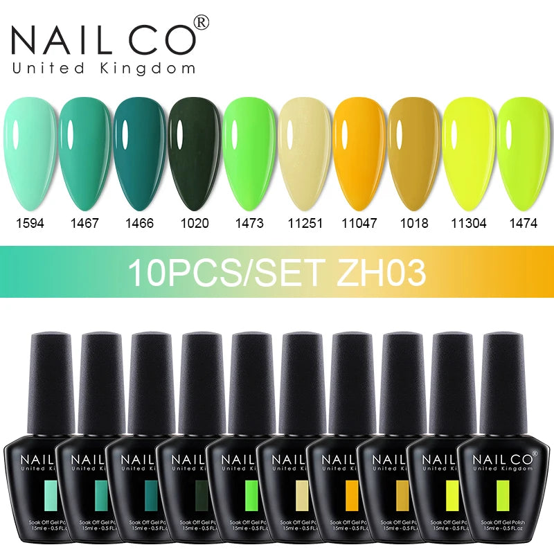 10pcs/Set Nude Colors Gel Nail Polish