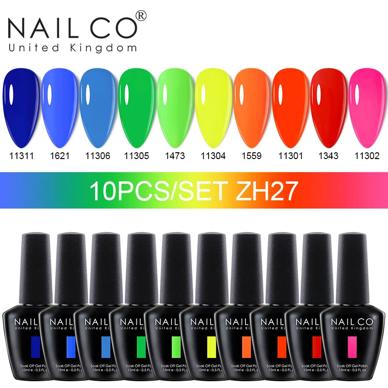 10pcs/Set Nude Colors Gel Nail Polish