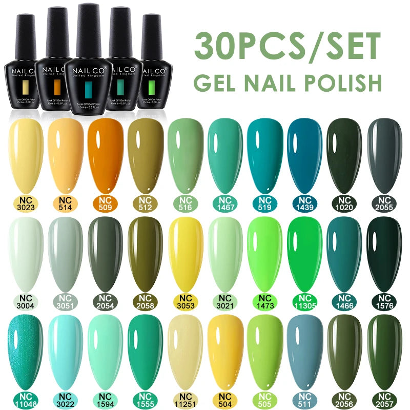 20/30pcs Gel Nail Polish Set Spring Summer Color