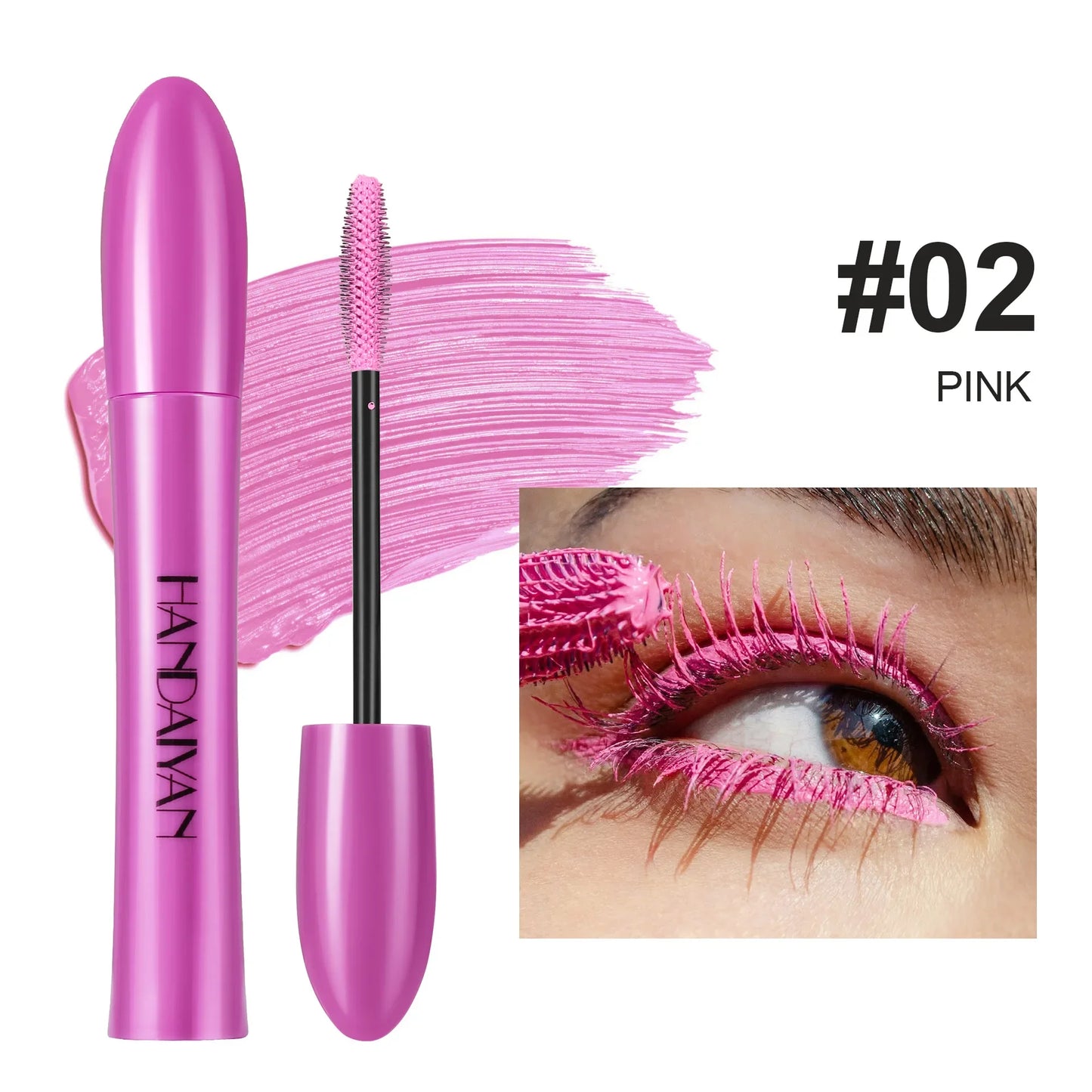 10 Colors Waterproof Volumizing Mascara Smudge-Proof