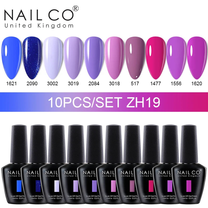 10pcs/Set Nude Colors Gel Nail Polish