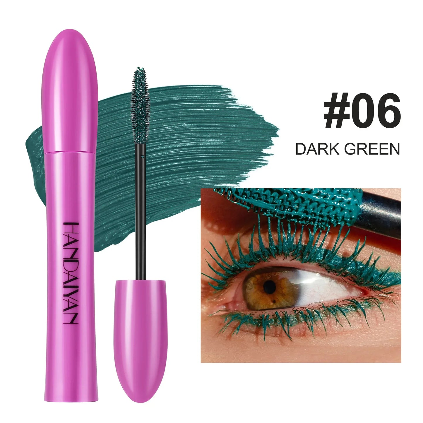 10 Colors Waterproof Volumizing Mascara Smudge-Proof