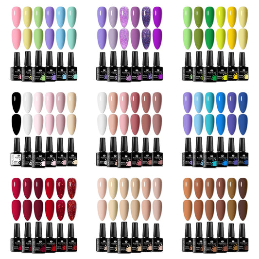 6pc All-season Gel Nail Polish Set