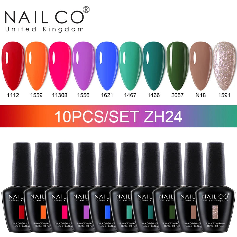 10pcs/Set Nude Colors Gel Nail Polish