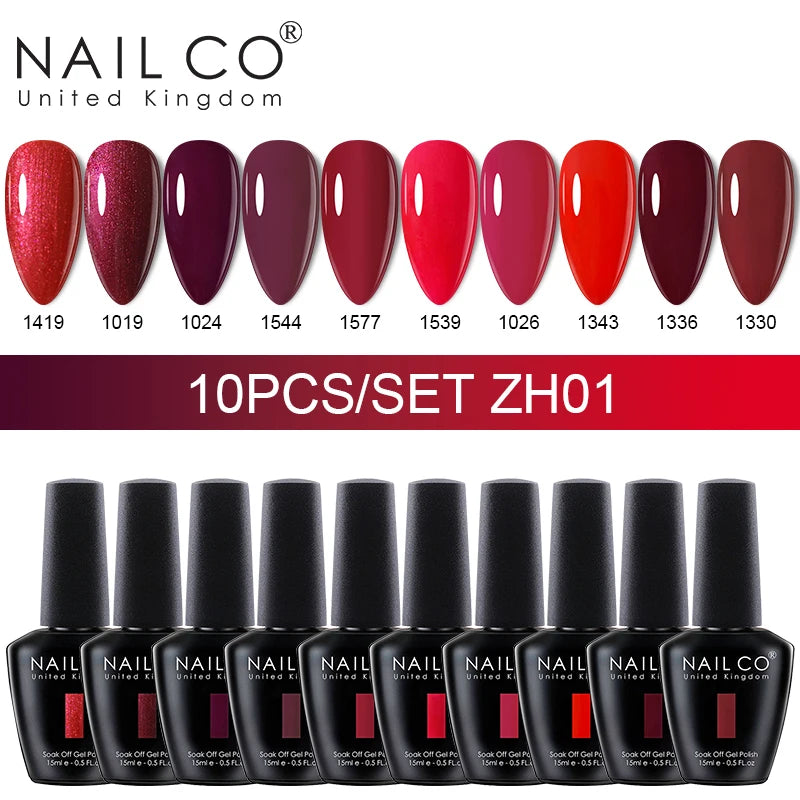 10pcs/Set Nude Colors Gel Nail Polish