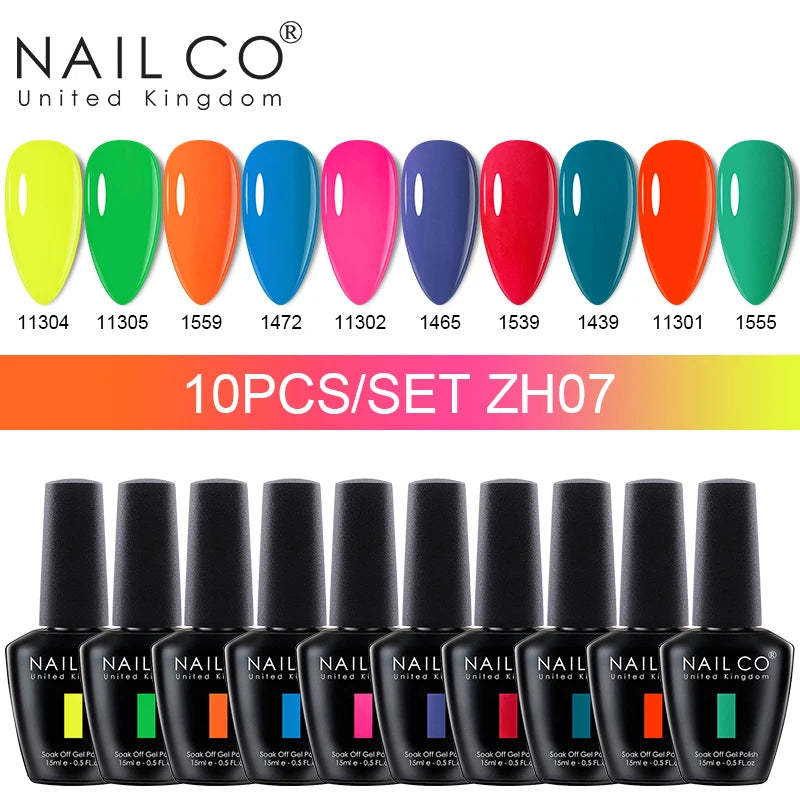 10pcs/Set Nude Colors Gel Nail Polish